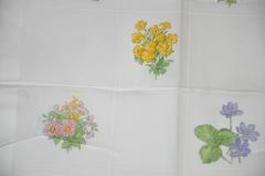 Sarah Lelines Hand-Stitched 100% Cotton "Floral Collection" Handkerchief