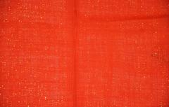 Bold Red Wool Challis Accented with Gold Lame Scarf