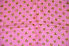 Pañuelo Rectángulo Rosa Burmel "Floral con Borde Multi Floral