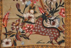 Anne Klein „Deers in Forest“ Rechteckiger Seidenschal