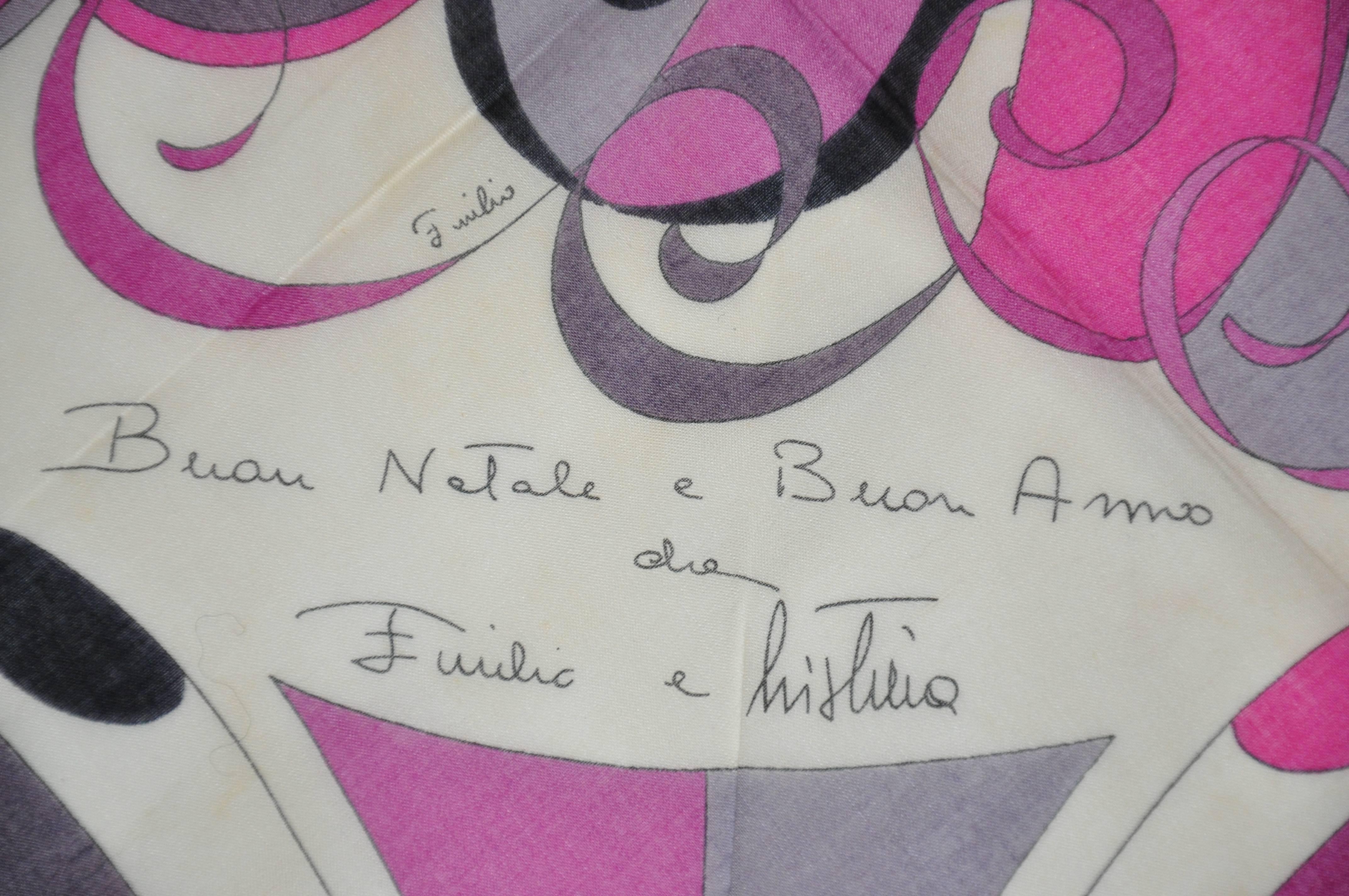 Seltener Emilio Pucci Signature-Baumwollschal im Zustand „Gut“ im Angebot in New York, NY