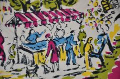 Baar & Beards Large Vivid "European Street Scene" Scarf