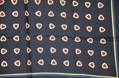 Mehrfarbiges Herrenhandtaschentuch aus Seide, handgefertigt