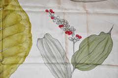 Tiffany & Co. "Study of Plants" Silk Jacquard Scarf