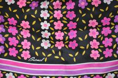 Burmel Fuchsia Borders with Multi-Shades of Violet, Pinks & Fuchsia Floral Scarf