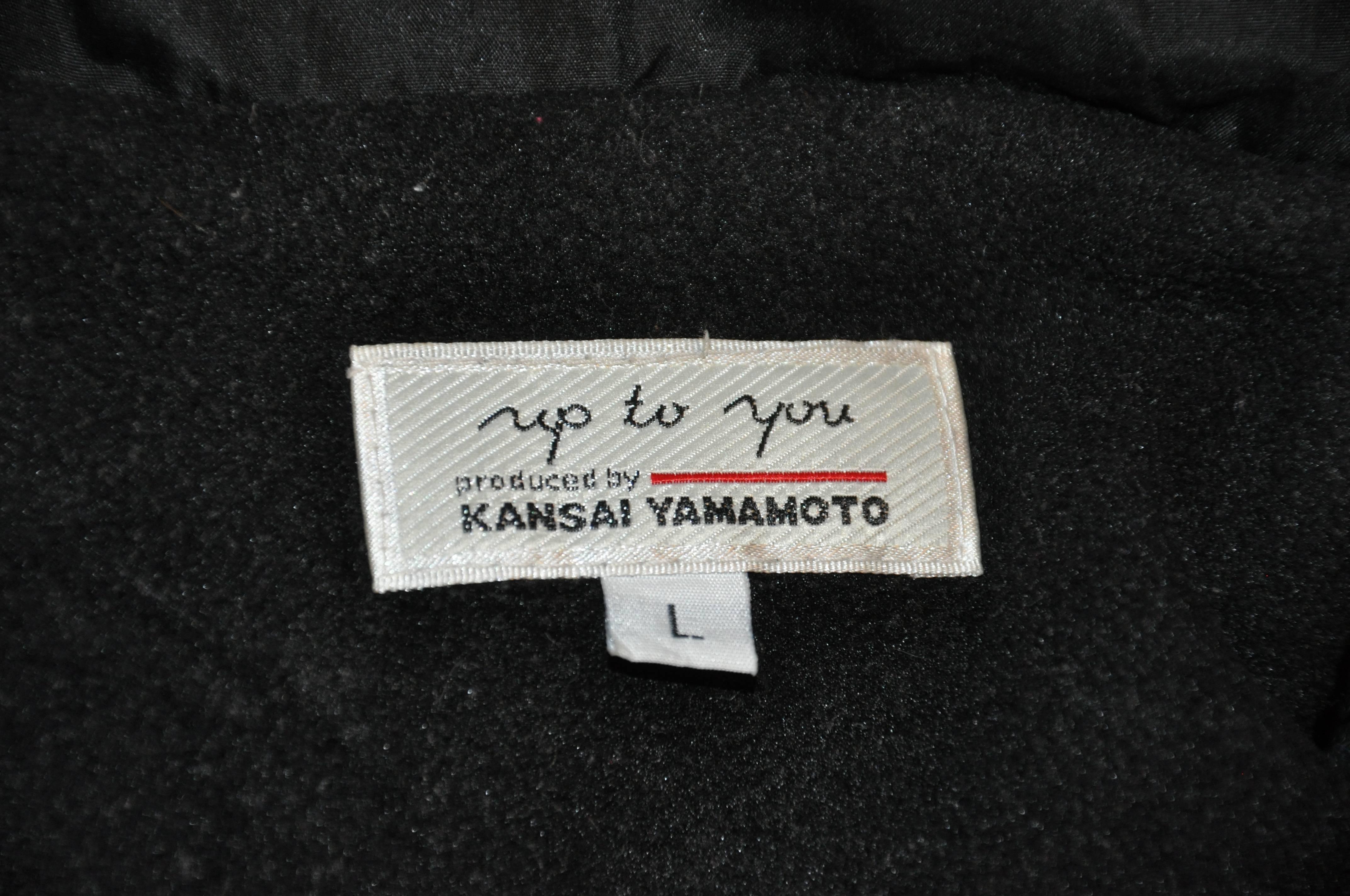 Kansai Yamamoto Men's Black Nylon Zipper 
