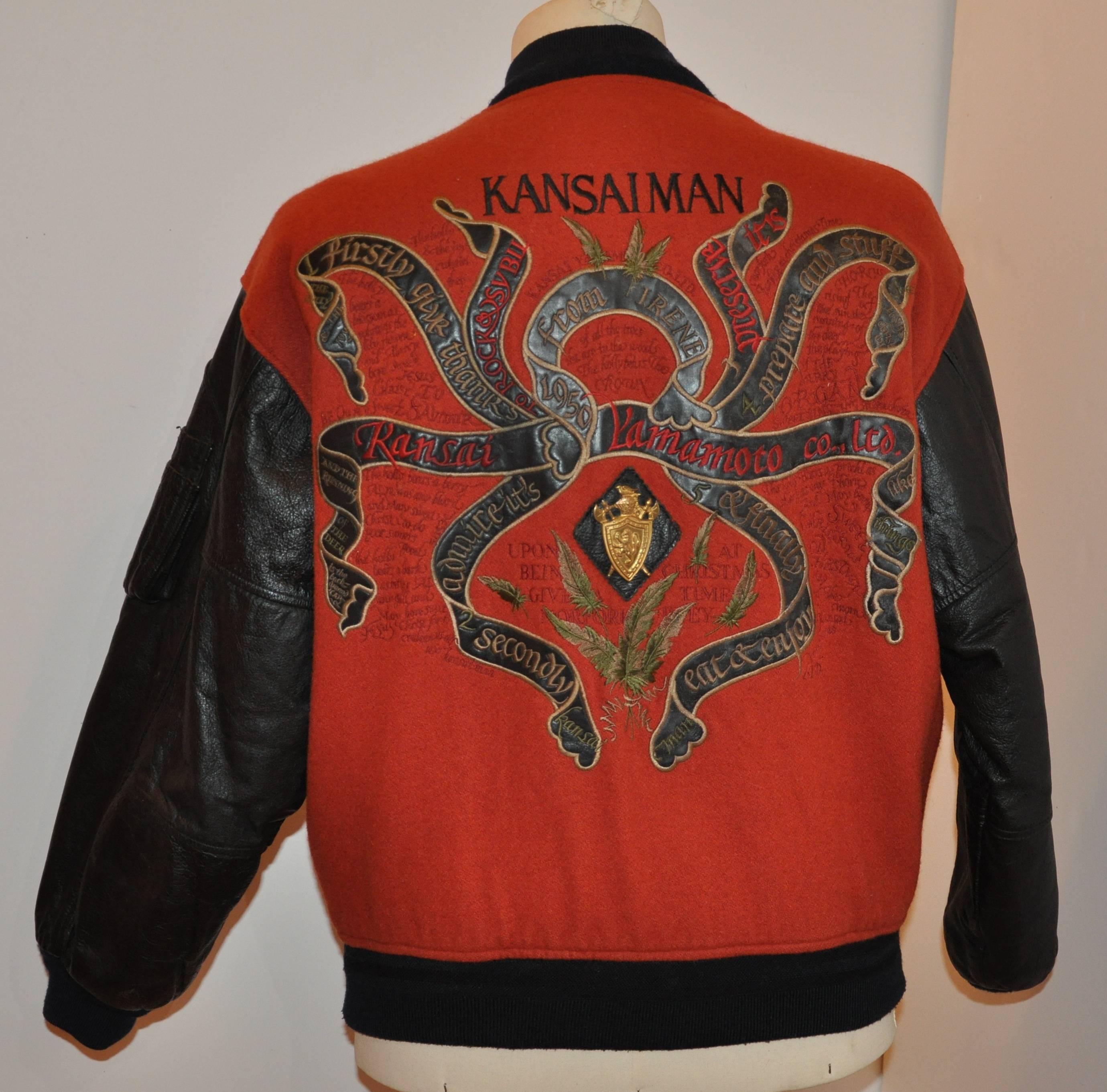 Kansai Yamamoto wonderfully detailed embroidered with patches as well as brass hardware shields 