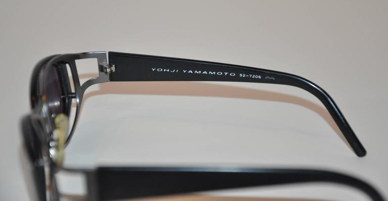 Yohji Yamamoto Matte Black Lucite Double Frame Sunglasses at 1stDibs ...