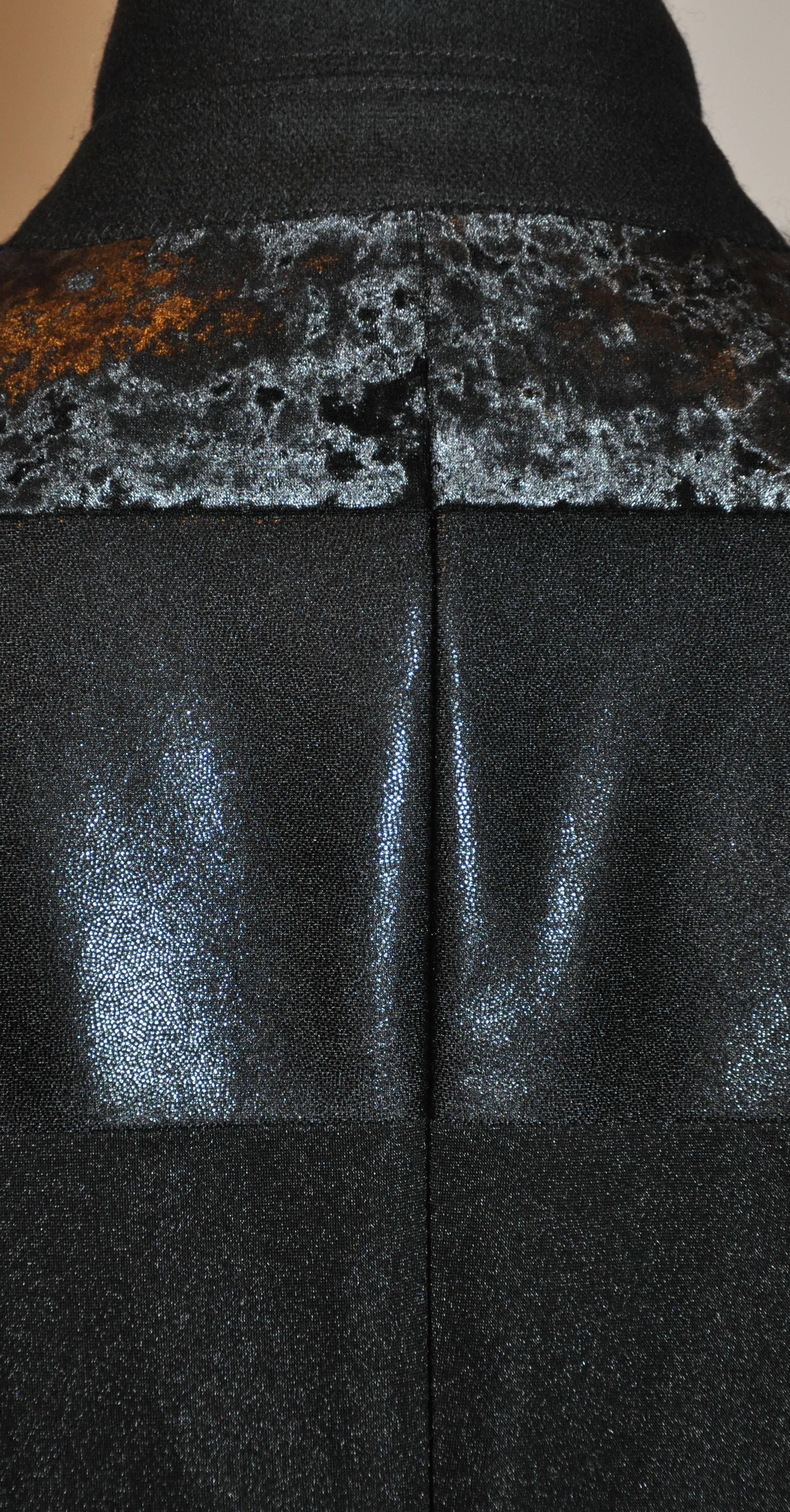 Junya Watanabe 'Comme des Garcons' Black Multi-Textured Evening Jacket For Sale 4