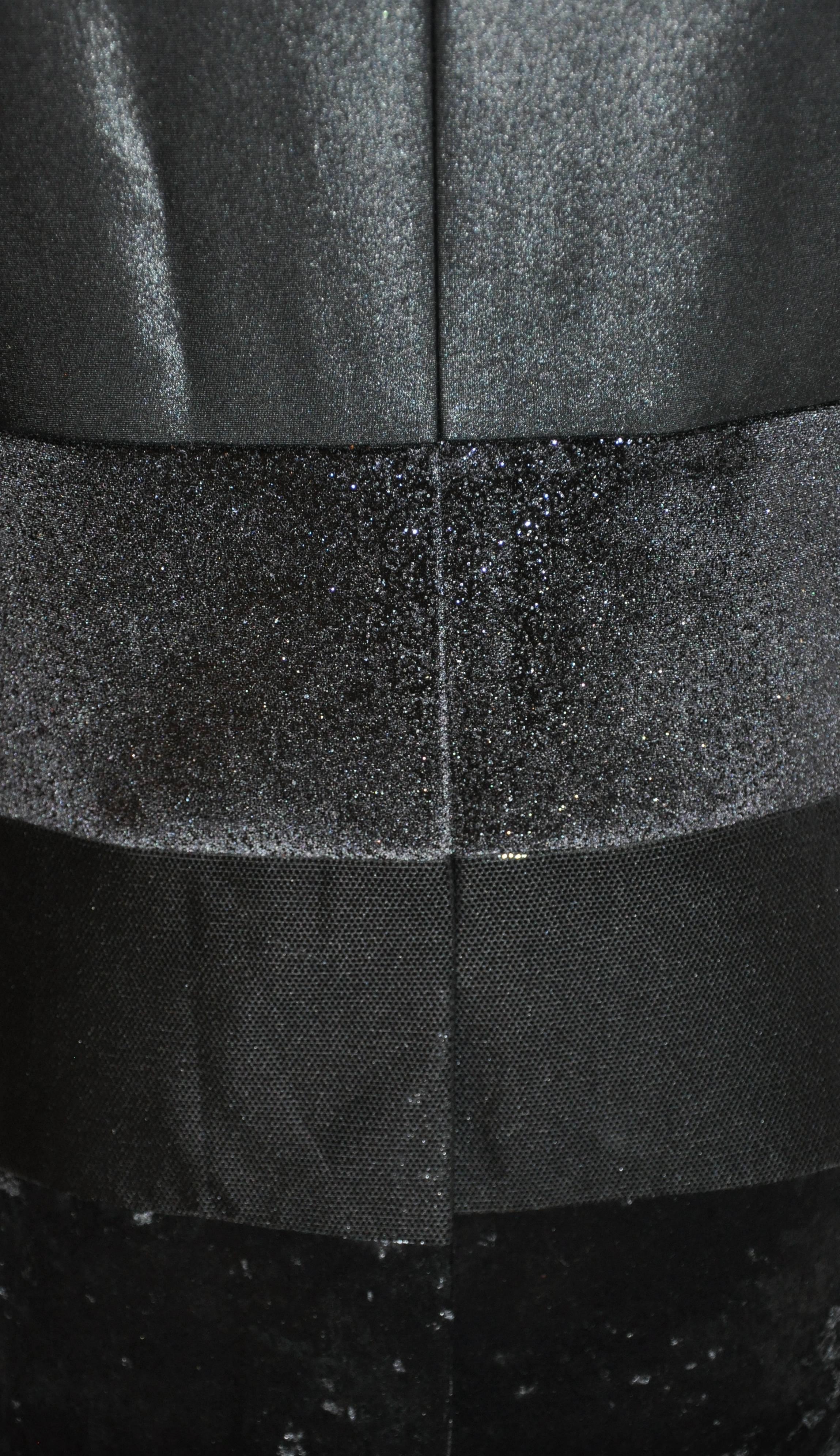 Junya Watanabe 'Comme des Garcons' Black Multi-Textured Evening Jacket For Sale 5