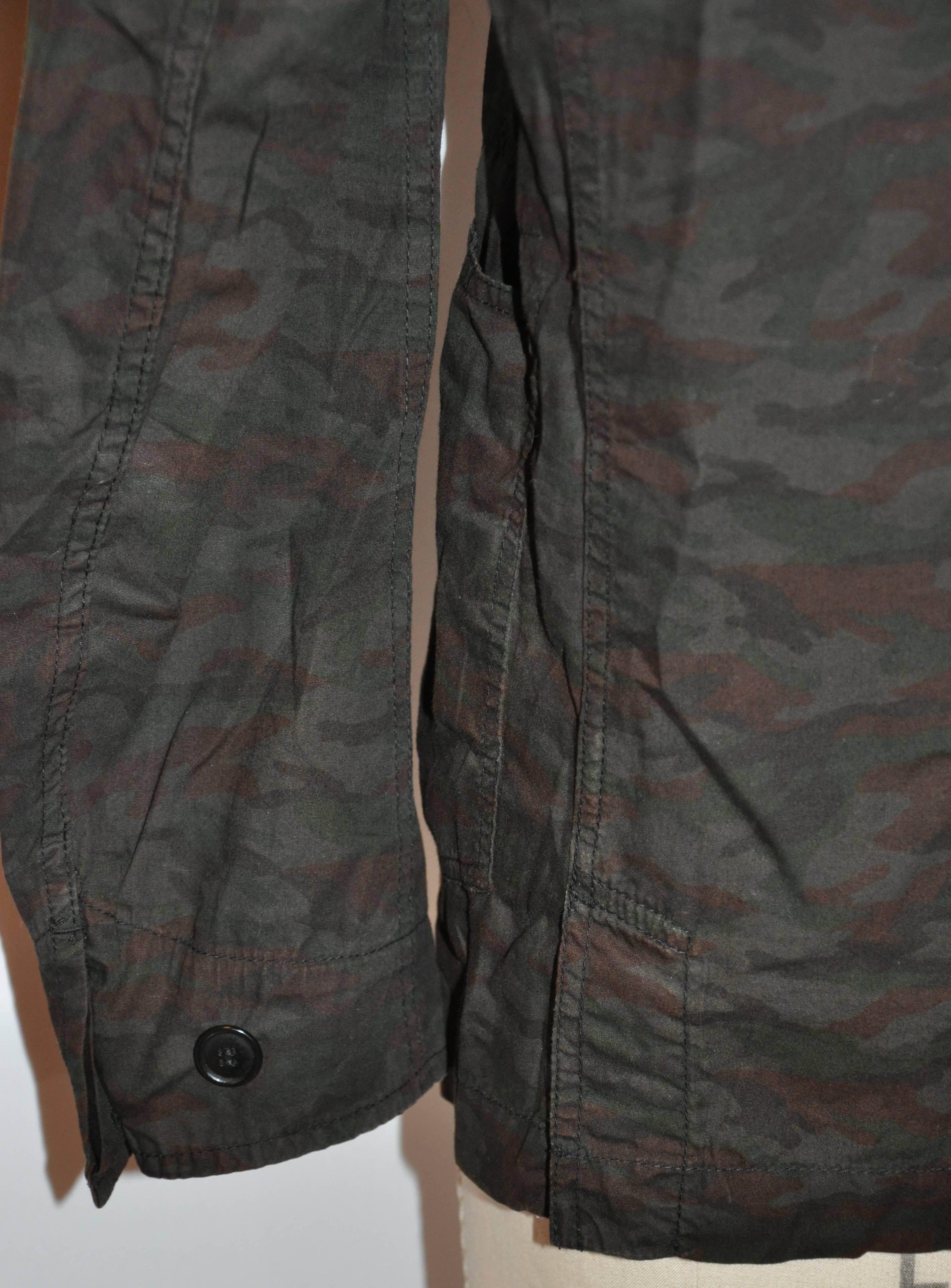 Women's or Men's Comme des Garcons Camouflage Multi-Patch Pocket Button Jacket   For Sale