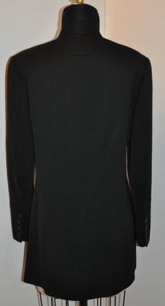 Jean Paul Gaultier - Veste noire à boutons de style « Pea Jacket »
