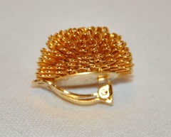 Gilded Gold Vermeil Hardware "Starburst" Earrings