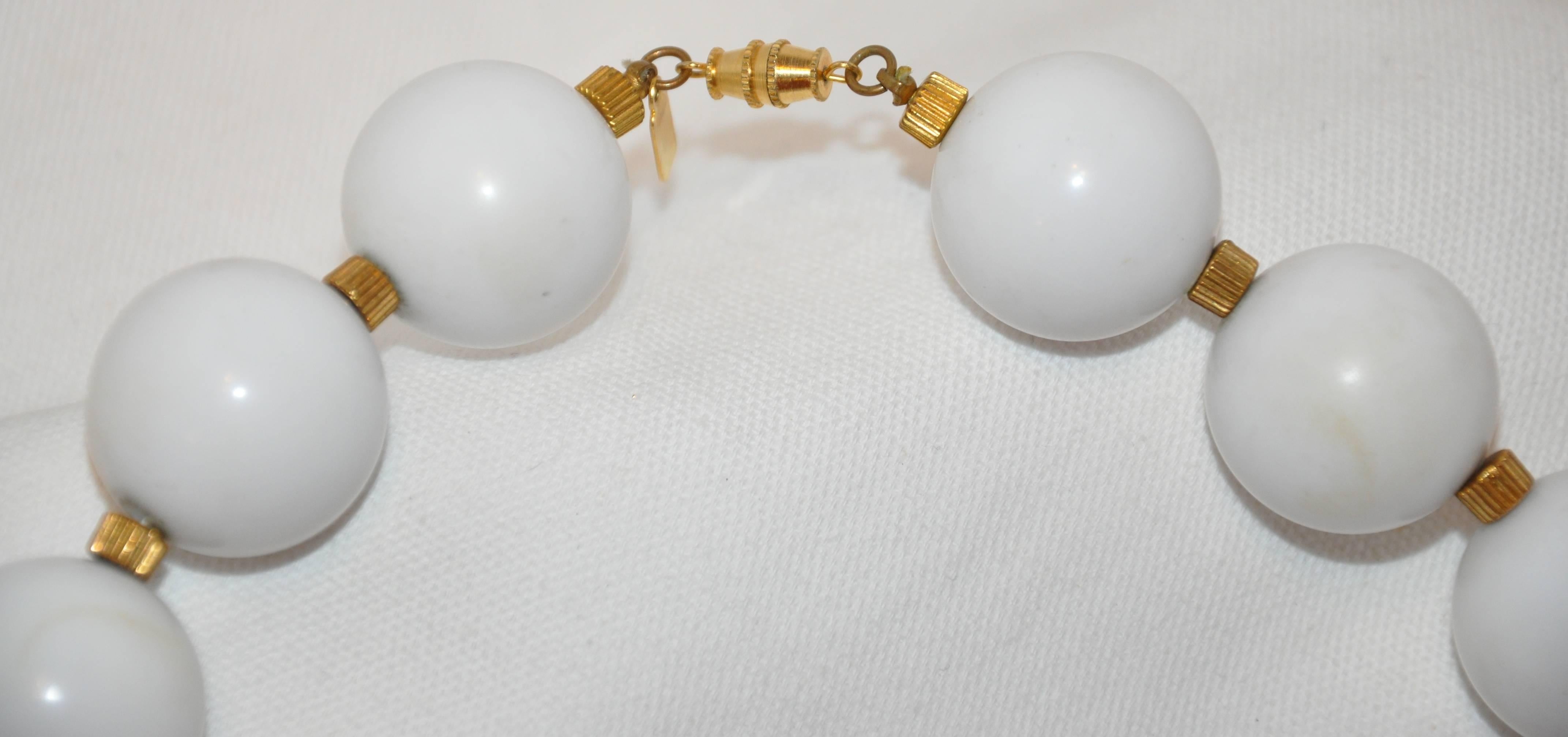 big white bead necklace