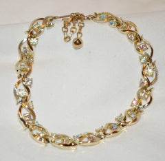 Lisner Gilded Gold Vermeil with Multi-Color Accent Necklace