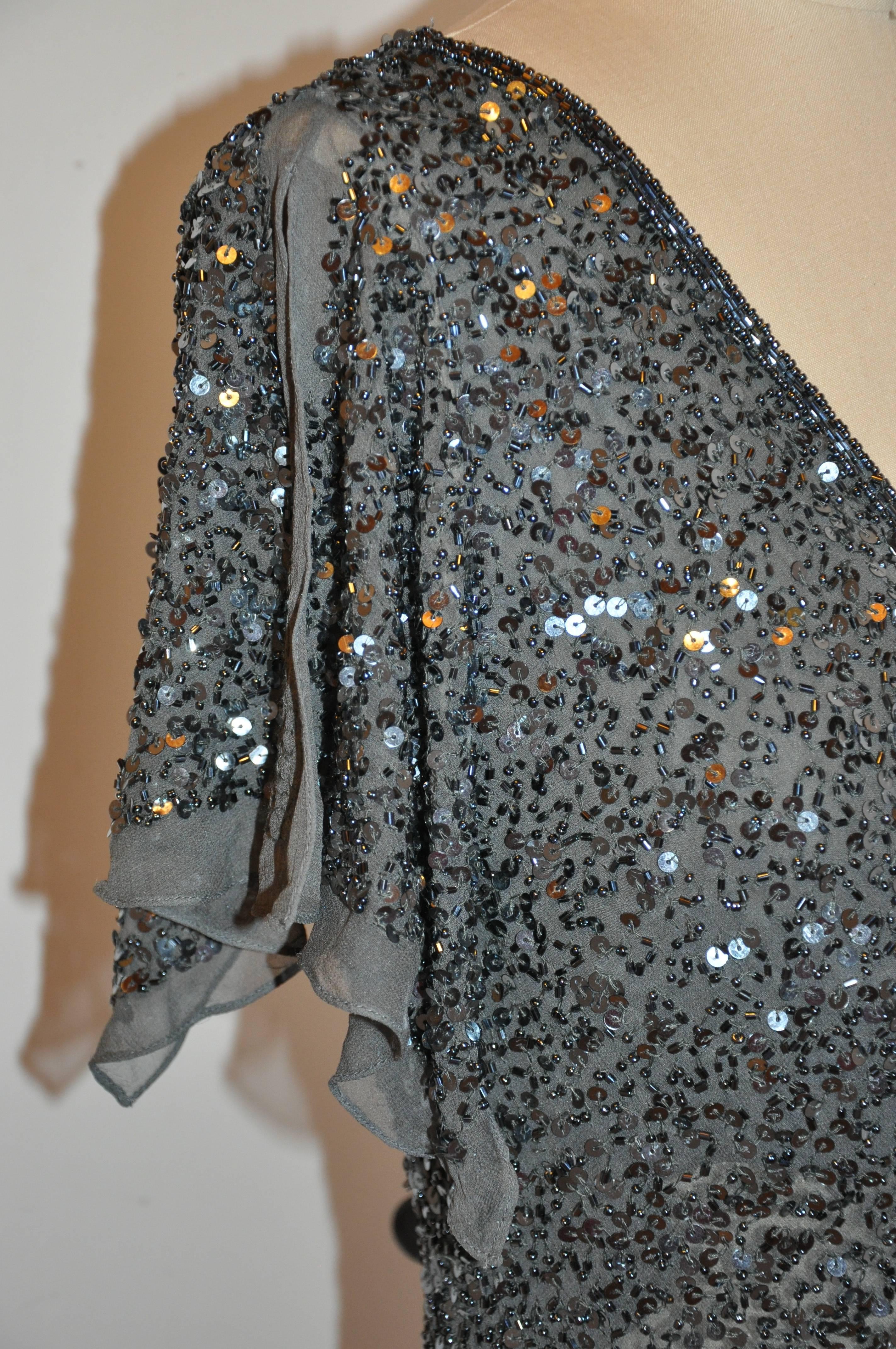 adrianna papell beaded top