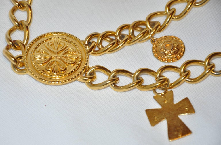 Gilded Gold Vermeil Hardware Double-Row Chain-Link Multi  display picture 3