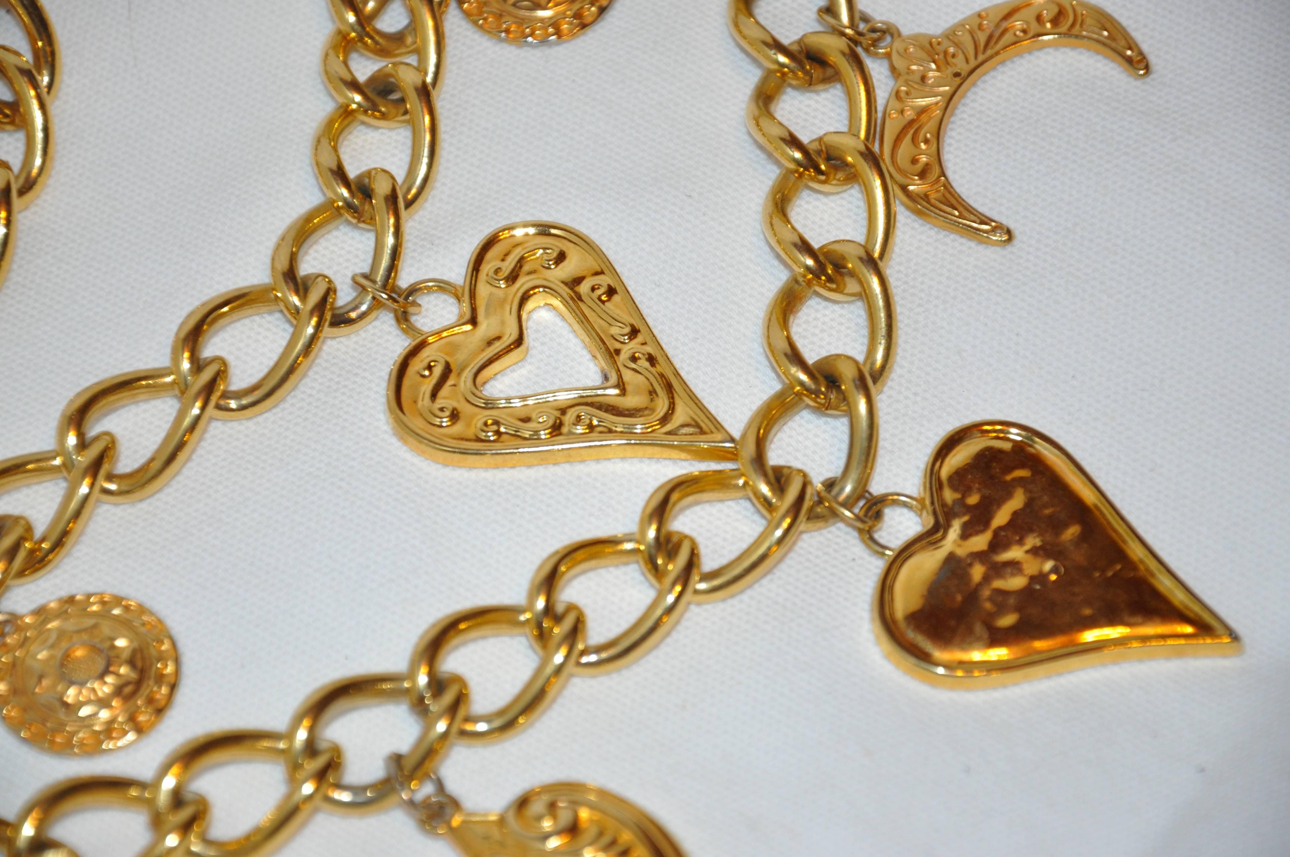gold charm belt