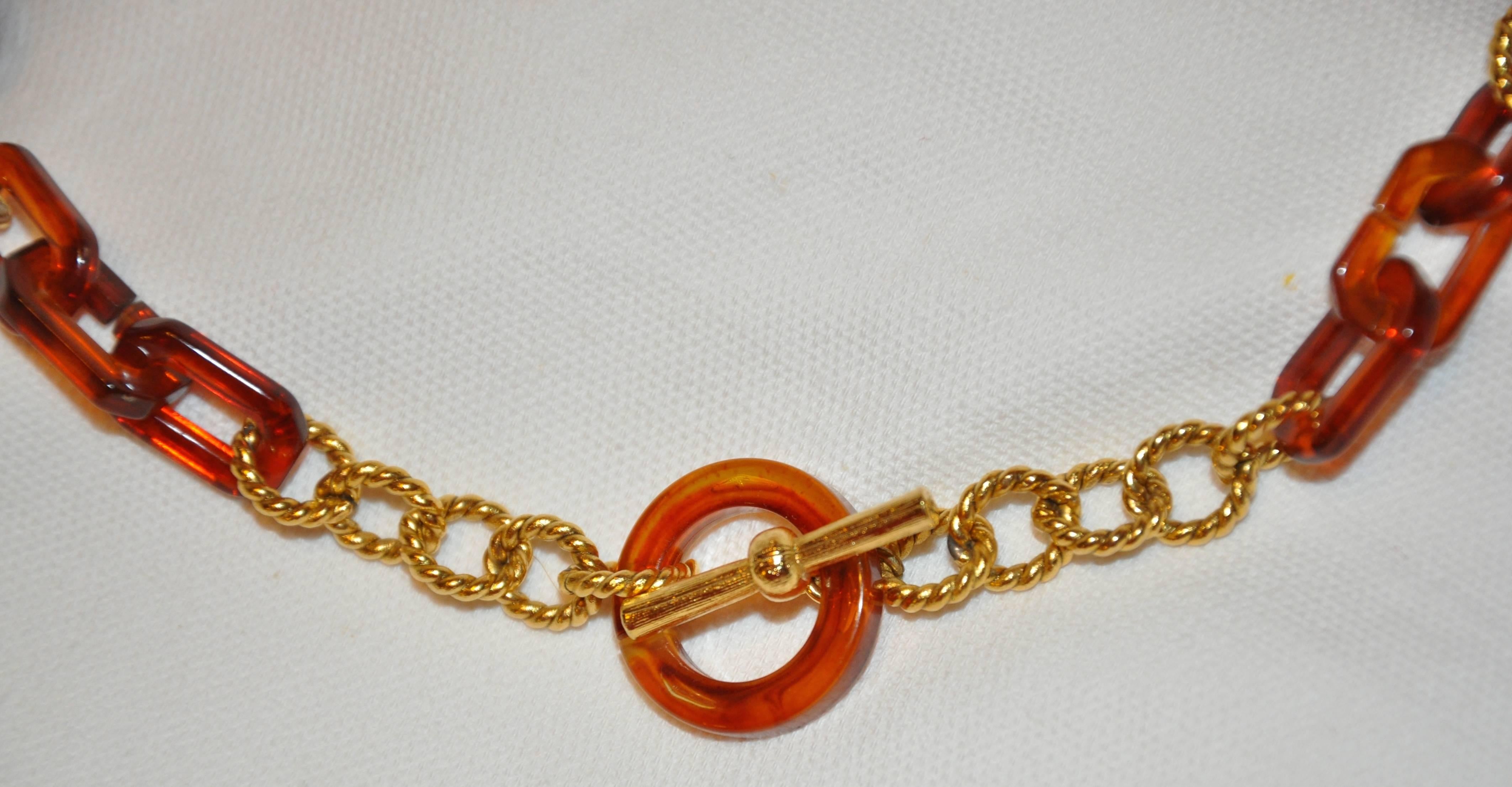 genuine lucite necklace
