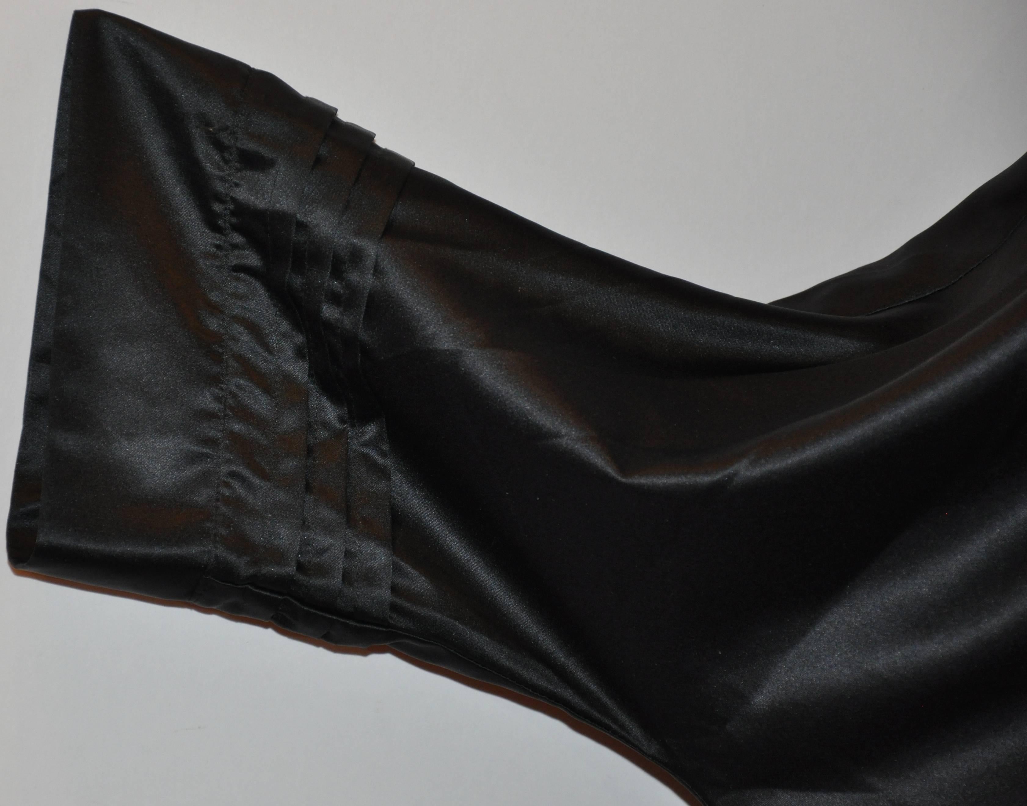 Michael Vollbrach Oversized Black Silk 