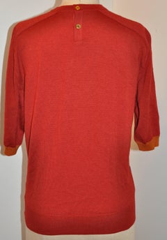 Hermes "Soies Volantes" Cashmere & Silk Jacquard Crew-Neck Pullover