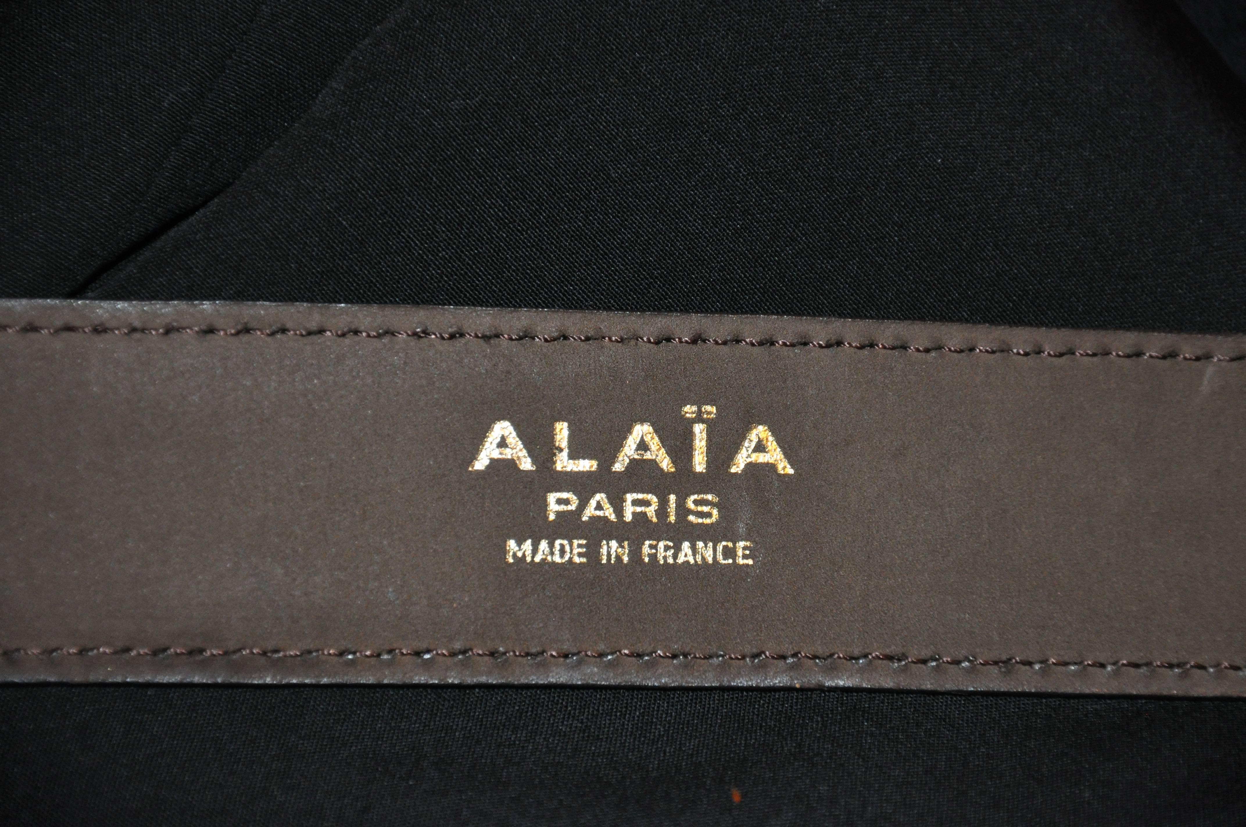 alaia belt in calfskin