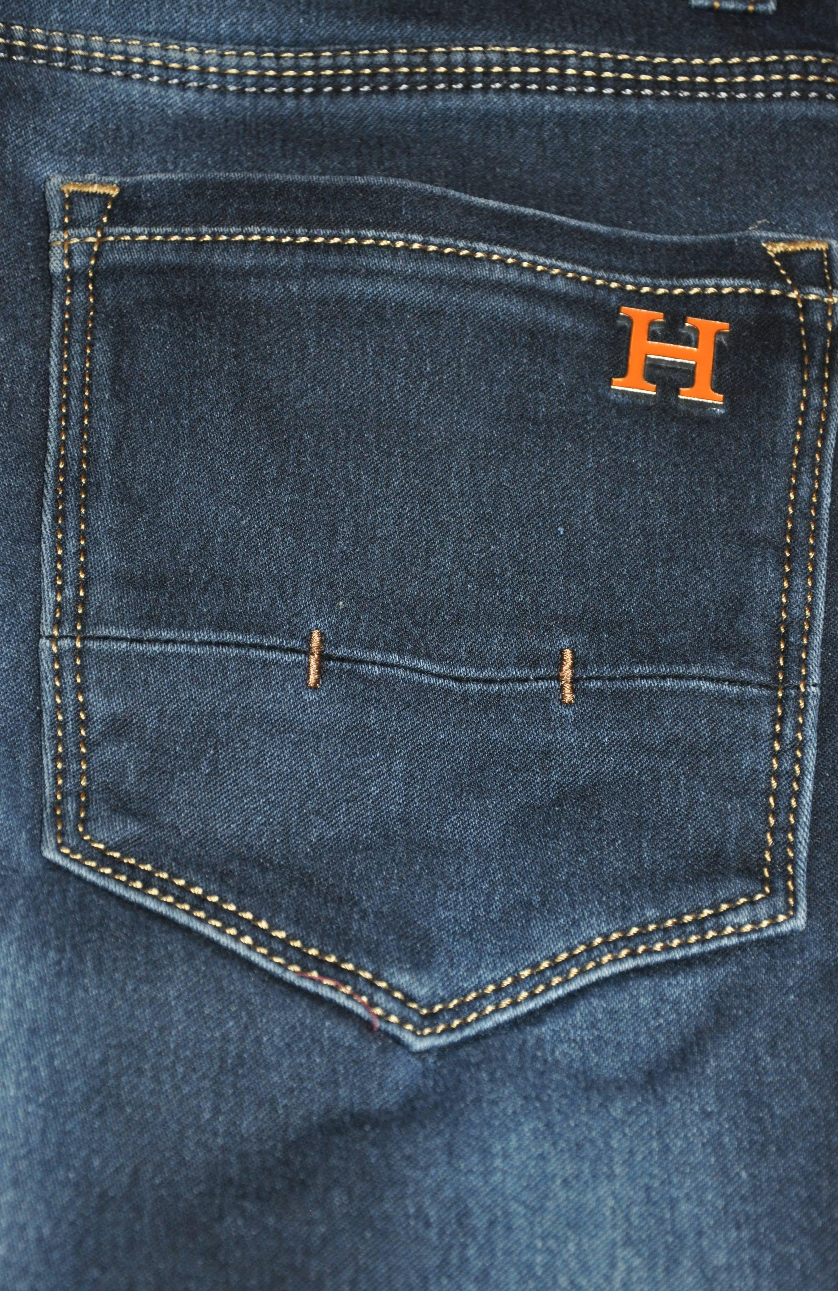 Women's or Men's Hermes Slim-Fit 5-Pocket Denim Jeans For Sale