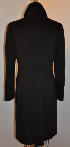 Cinzia Rocca/Loro Piano Coco Brown Super-Fine Wool Button Coat