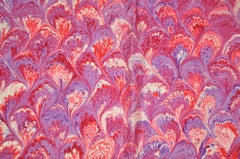 Bill Blass Midnight Blue Border with Whimsical Multi-Color "Feathers" Silk Scarf