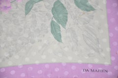Da Maren Beautifully Detailed "Springtime Blooms" Silk Crepe di Chine Scarf