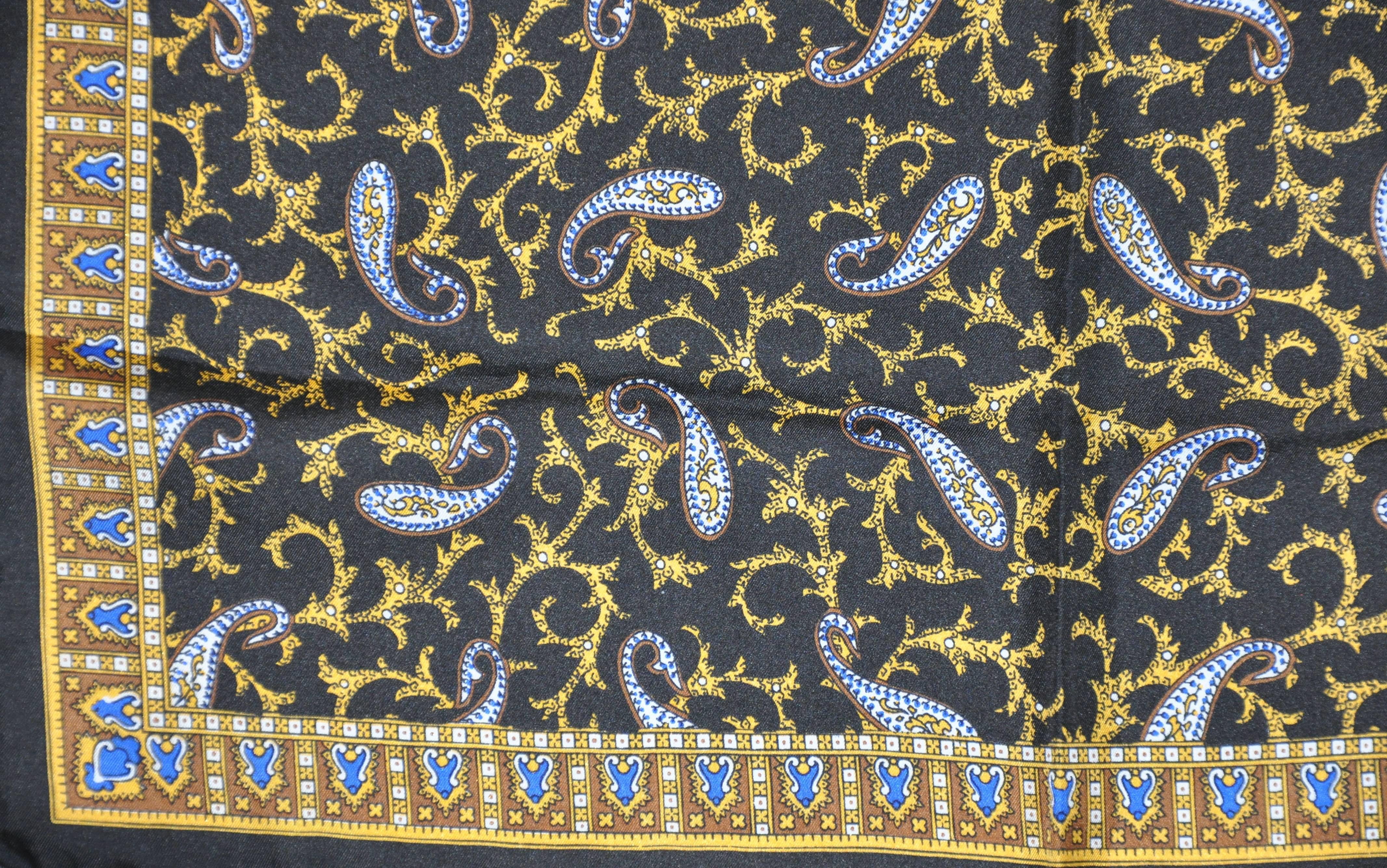 black and gold handkerchief