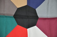 Multi-Color "Sun" Color Block Silk Handkerchief