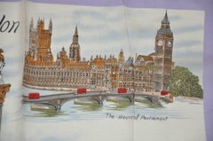 "Sciarpa con bordi color lavanda "Scene di Londra
