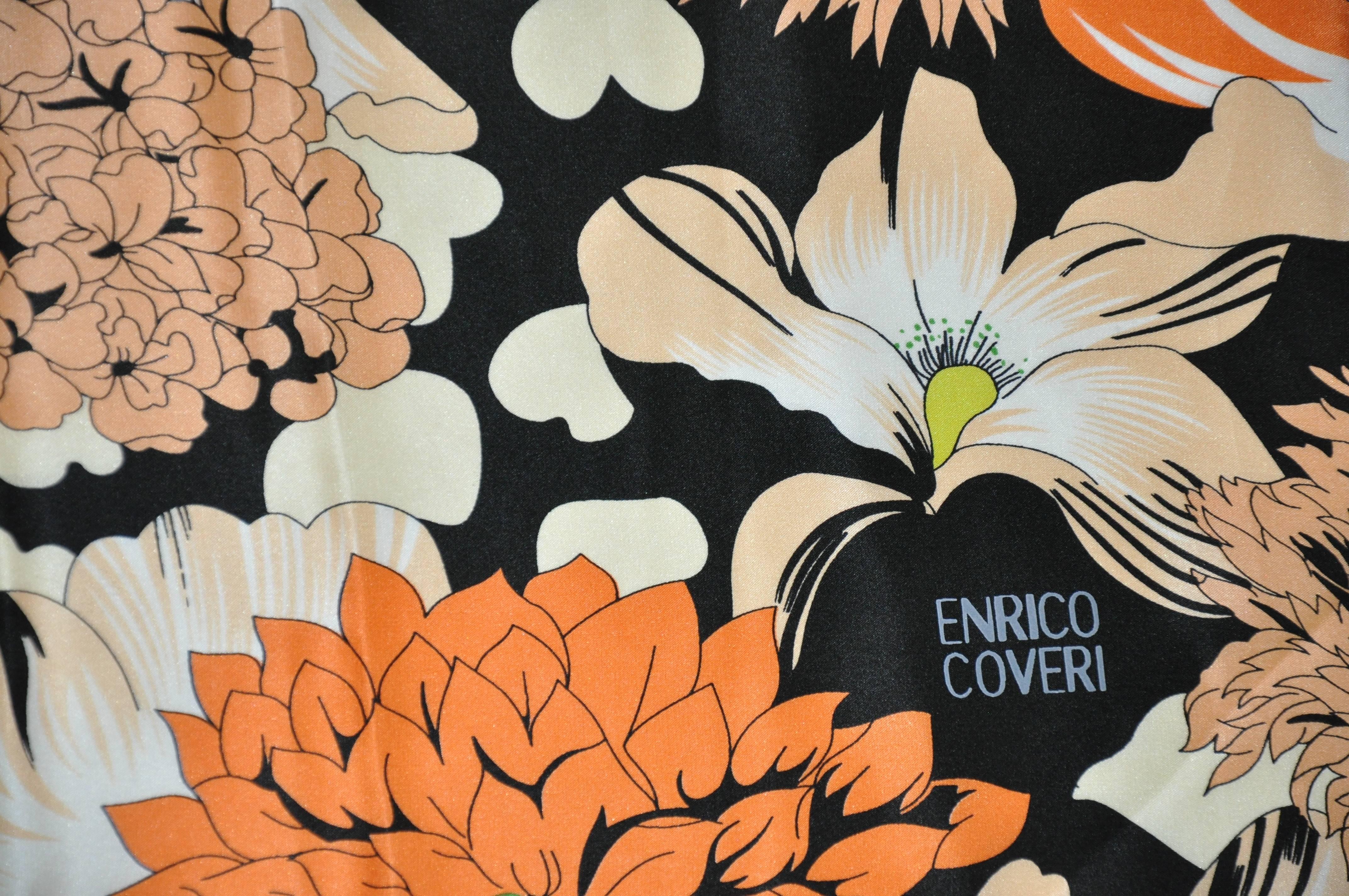      Enrico Coveri Magnificent and vivid bold multi-colors of 