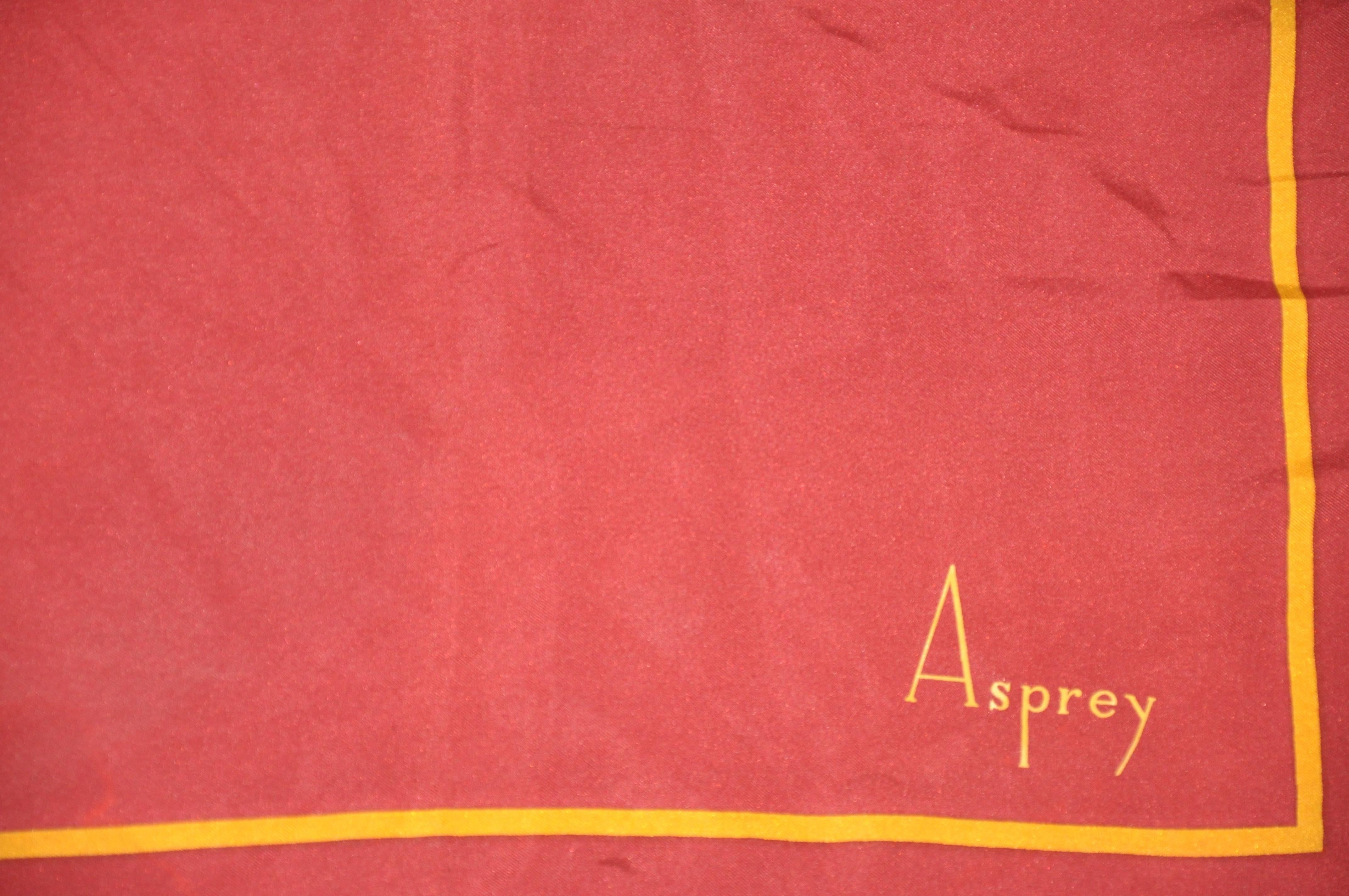 Women's or Men's Asprey Signature Burgundy 