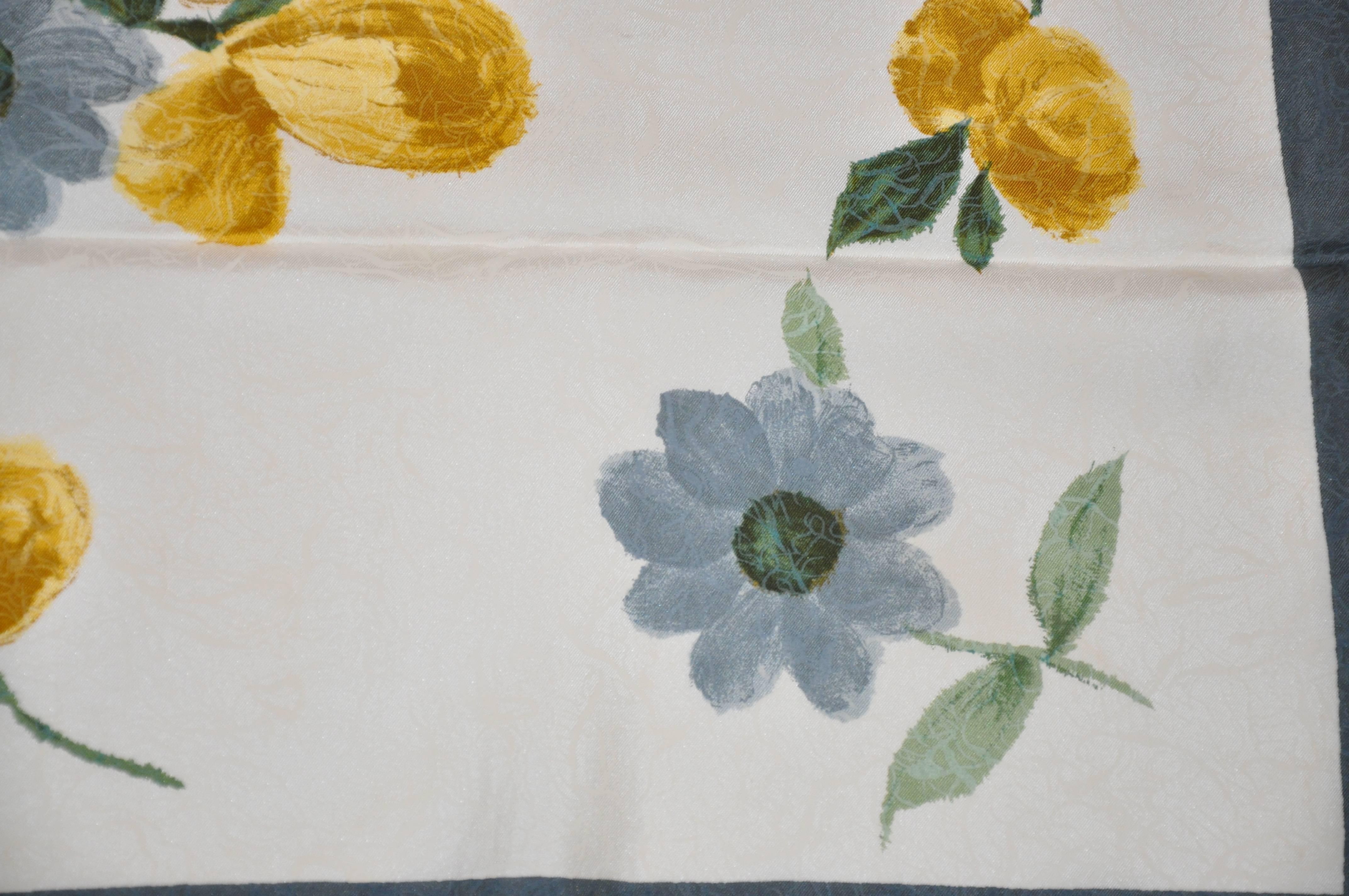 yellow rose scarf