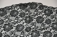 Black Swiss Lace "Widows" Scarf