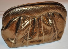 Meyers Bronze Pylon-Skin Optional Clutch and Shoulder Bag