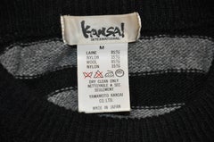 Kansai Yamamoto Hand Embroidered "Tiger" Wool Pullover