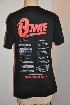 David Bowie "New York Retrospective Exhibition" "Double Portrait" Black Tee