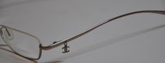 Chanel Iridescent Gold Titanium Weightless Half-Frame Reading Glasses