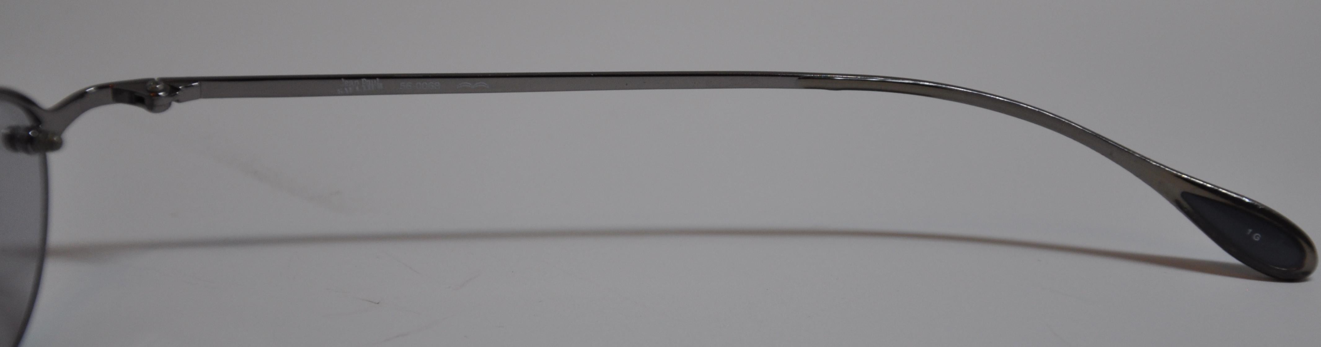 Jean Paul Gaultier Signature Arms Gilded Silver Hardware Glasses Bon état - En vente à New York, NY