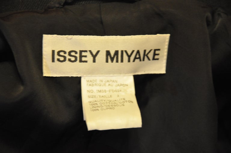 Issey Miyake Black and Charcoal Denim Deconstructed 