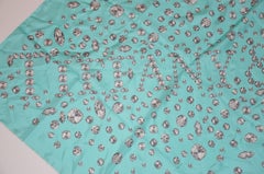 Tiffany & Co Iconic "Diamonds, Diamonds, Diamonds" Silk Jacquard Scarf