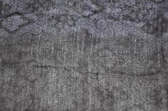 Saldarini (Como/Italy) "Limited Edition" Huge Violet & Black Royal Pattern Shawl