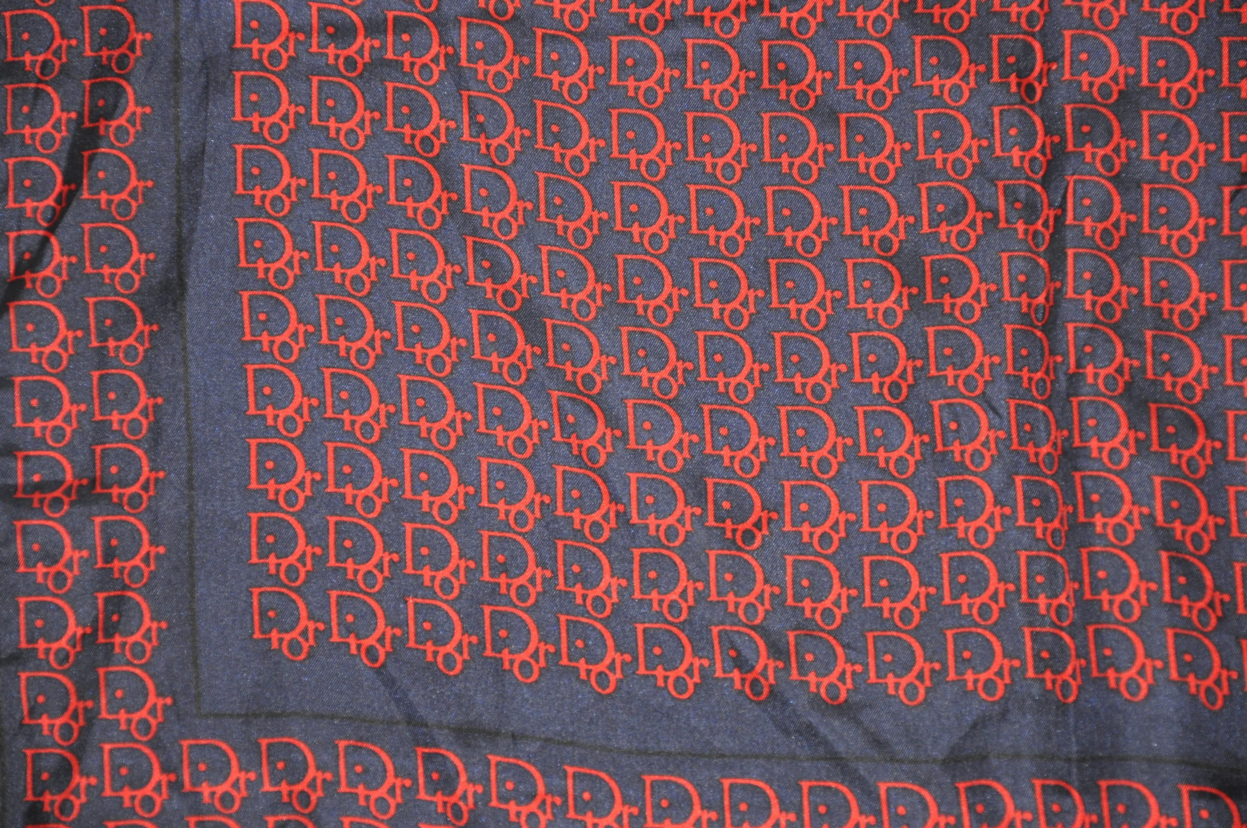 red dior scarf