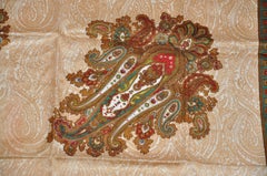 Multi Color "Christmas Palseys" Silk Scarf