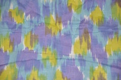 Festival Multi-Color "Brush Strokes" Cotton Hand-Rolled Edges Handkerchief