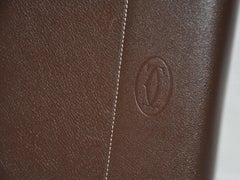 Cartier Signature Monogram Textured Coco-Brown & Gold Hardware Covered Notebook