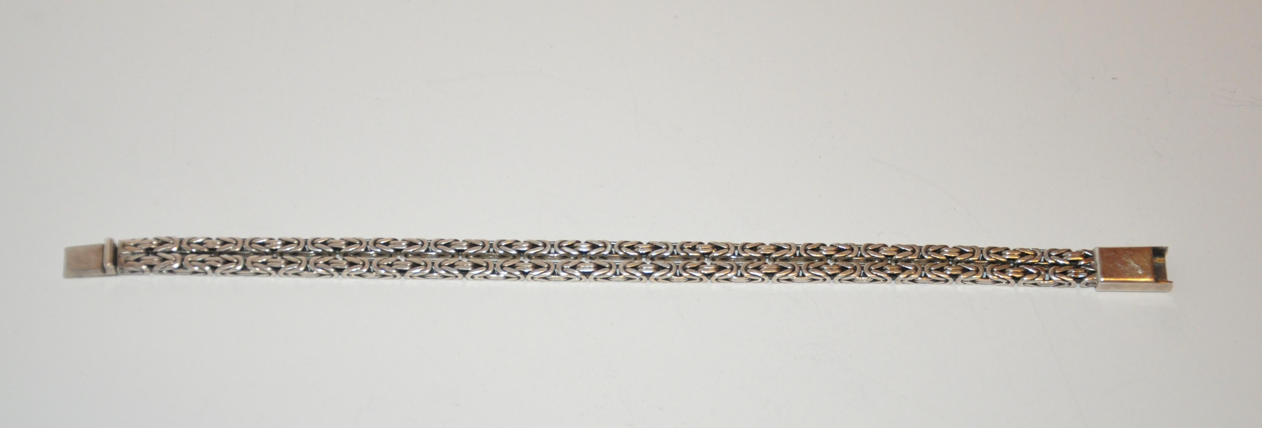 Double-Strand-Armband aus Silber 925 (Barock) im Angebot